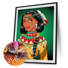 Load image into Gallery viewer, Princess Pocahontas 30x50cm(canvas) Full Round Drill Diamond Painting
