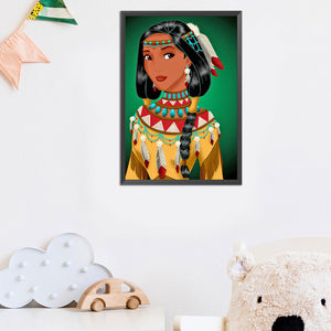 Princess Pocahontas 30x50cm(canvas) Full Round Drill Diamond Painting