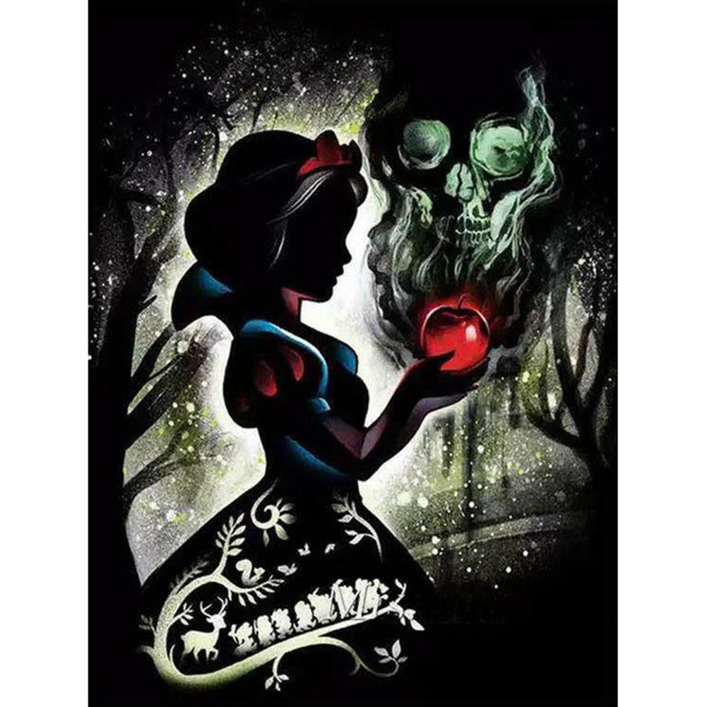 Disney Silhouette Snow White 40x50cm(canvas) Full Round Drill Diamond Painting