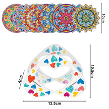 Load image into Gallery viewer, DIY Acrylic Diamond Coaster Set Mandala Style (8 Piece Set 1 Rack) (BD102)
