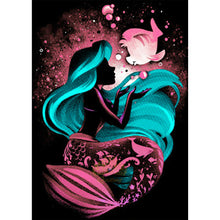 Load image into Gallery viewer, Disney Silhouette Ariel Mermaid 50x60cm(canvas) Full Round Drill Diamond Painting
