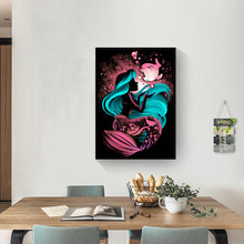 Load image into Gallery viewer, Disney Silhouette Ariel Mermaid 50x60cm(canvas) Full Round Drill Diamond Painting
