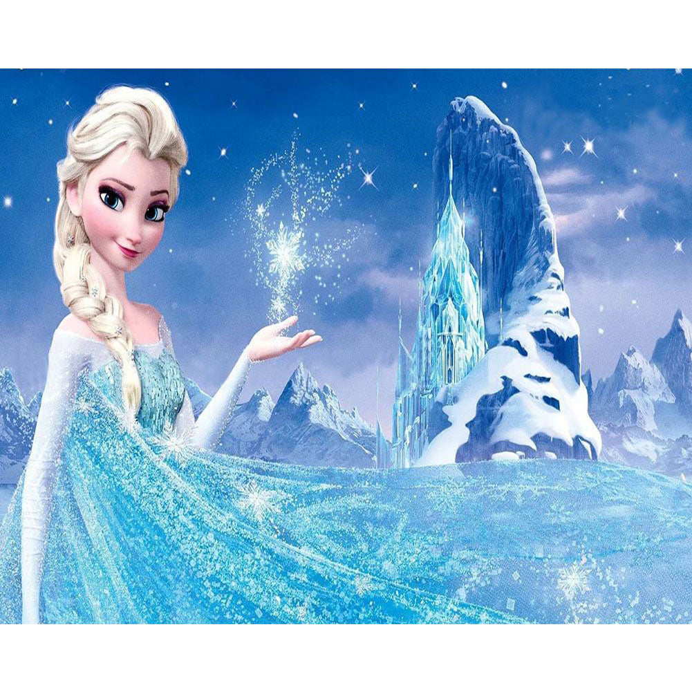 Princess Elsa 60x50cm(canvas) Full Round Drill Diamond Painting