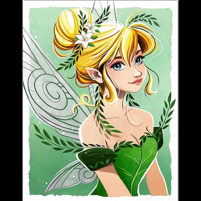 Disney Princess Tinker Bell 30x40cm(canvas) Full Round Drill Diamond Painting