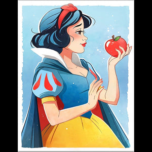 Disney Princess Snow White Character Series 30x40cm(canvas) Full Round Drill Diamond Painting