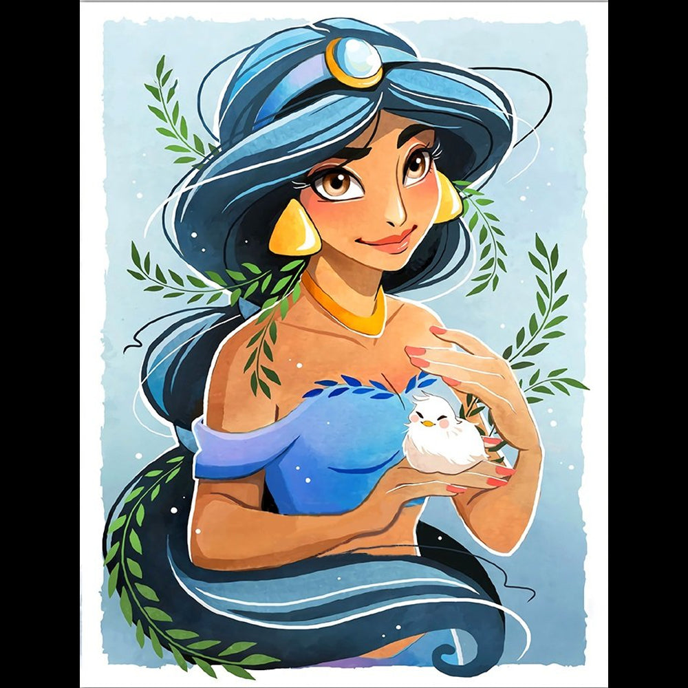 Disney Princess Jasmine 30x40cm(canvas) Full Round Drill Diamond Painting