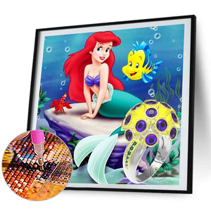 Daughter Of The Sea - Ariel The Mermaid 35x35cm(canvas) Full Square Drill Diamond Painting