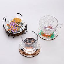 Load image into Gallery viewer, AA1081 (Wooden) DIY Diamond Coaster Halloween Style Comes with Cushion Shelf
