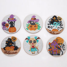 Load image into Gallery viewer, AA1081 (Wooden) DIY Diamond Coaster Halloween Style Comes with Cushion Shelf
