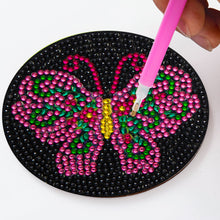 Load image into Gallery viewer, Wooden DIY Diamond Coaster Butterfly Pattern Comes Fashion Coaster (AA1082-1)
