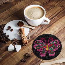 Load image into Gallery viewer, Wooden DIY Diamond Coaster Butterfly Pattern Comes Fashion Coaster (AA1082-1)
