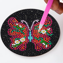 Load image into Gallery viewer, Wooden DIY Diamond Coaster Butterfly Pattern Comes Fashion Coaster (AA1082-2)
