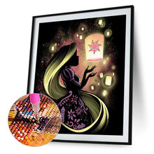 Load image into Gallery viewer, Rapunzel Princess Silhouette 55x65cm(canvas) Full Square Drill Diamond Painting
