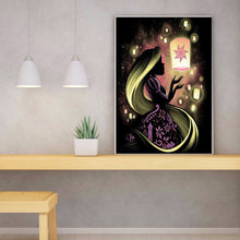 Load image into Gallery viewer, Rapunzel Princess Silhouette 55x65cm(canvas) Full Square Drill Diamond Painting
