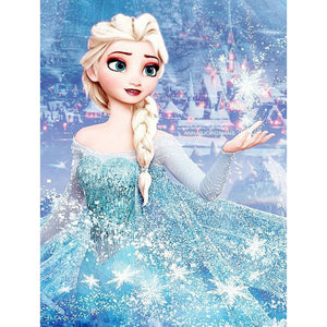 Frozen Elsa 30x40cm(canvas) Full Square Drill Diamond Painting