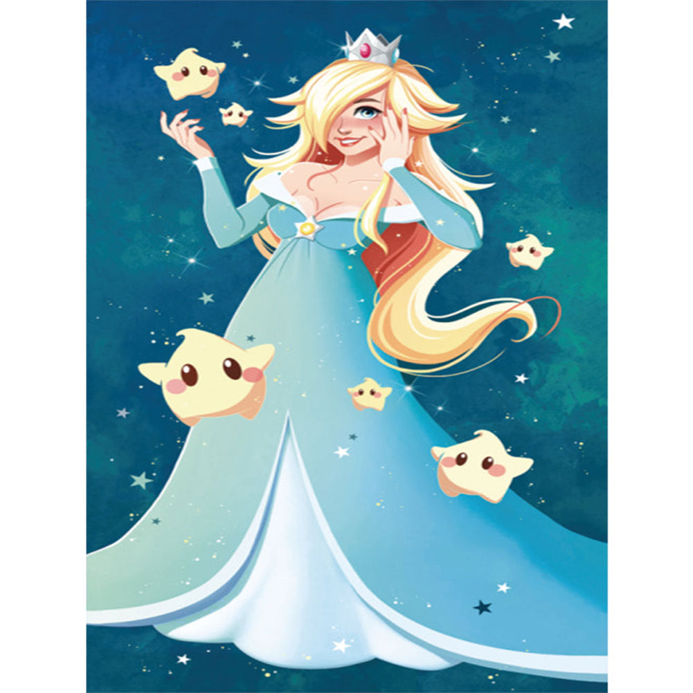 Disney Princess Elsa 30x40cm(canvas) Full Round Drill Diamond Painting