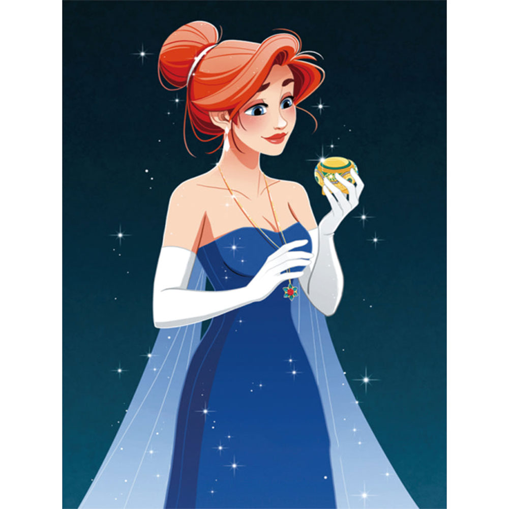 Disney Princess Elsa 30x40cm(canvas) Full Round Drill Diamond Painting