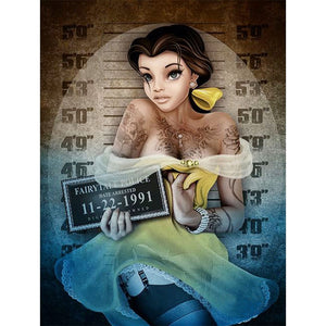 Wanted Princess Belle 30x40cm(canvas) Full Round Drill Diamond Painting