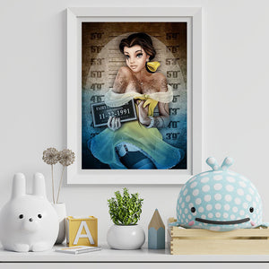 Wanted Princess Belle 30x40cm(canvas) Full Round Drill Diamond Painting