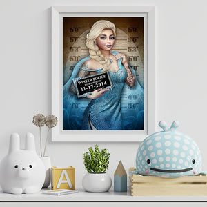 Wanted Princess Elsa 30x40cm(canvas) Full Round Drill Diamond Painting