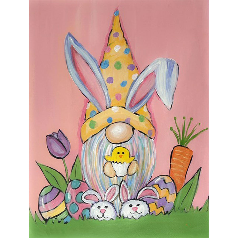 Easter Bunny Goblin 30x40cm(canvas) Full Round Drill Diamond Painting