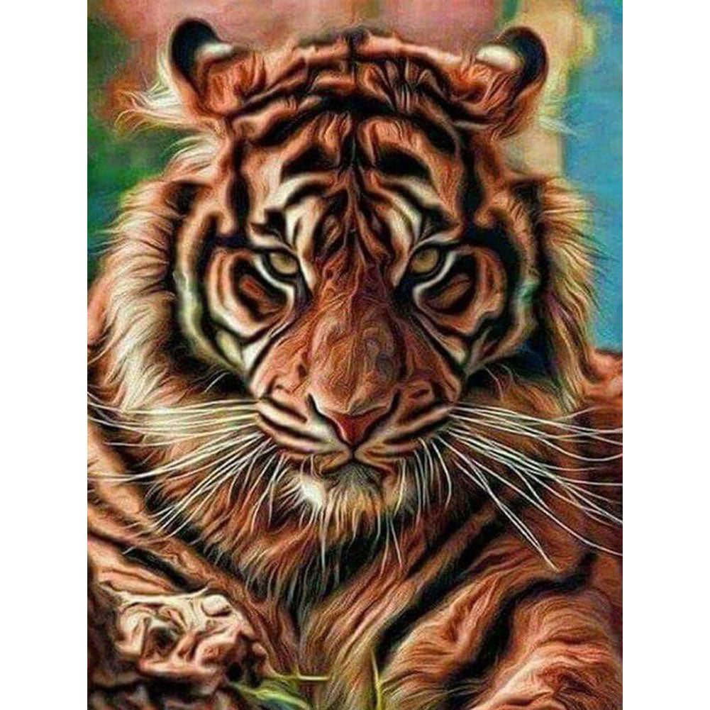 Tiger 40x50cm(canvas) Full Round Drill Diamond Painting