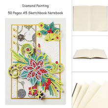 Load image into Gallery viewer, DIY Special Shaped Diamond Painting Notebook 50 Pages A5 Notebook Christmas Gift

