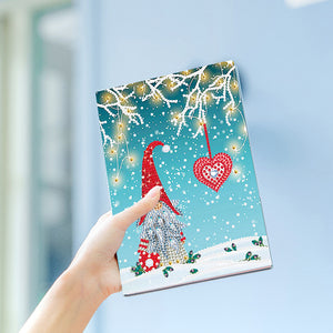 DIY Special Shaped Diamond Painting Notebook 50 Pages A5 Notebook Christmas Gift