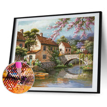 Load image into Gallery viewer, Bridge In The Forest 40*30CM (canvas) Full Round Drill Diamond Painting
