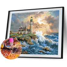 Load image into Gallery viewer, Seaside Lighthouse 50*40CM (canvas) Full Round Drill Diamond Painting
