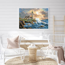 Load image into Gallery viewer, Seaside Lighthouse 50*40CM (canvas) Full Round Drill Diamond Painting
