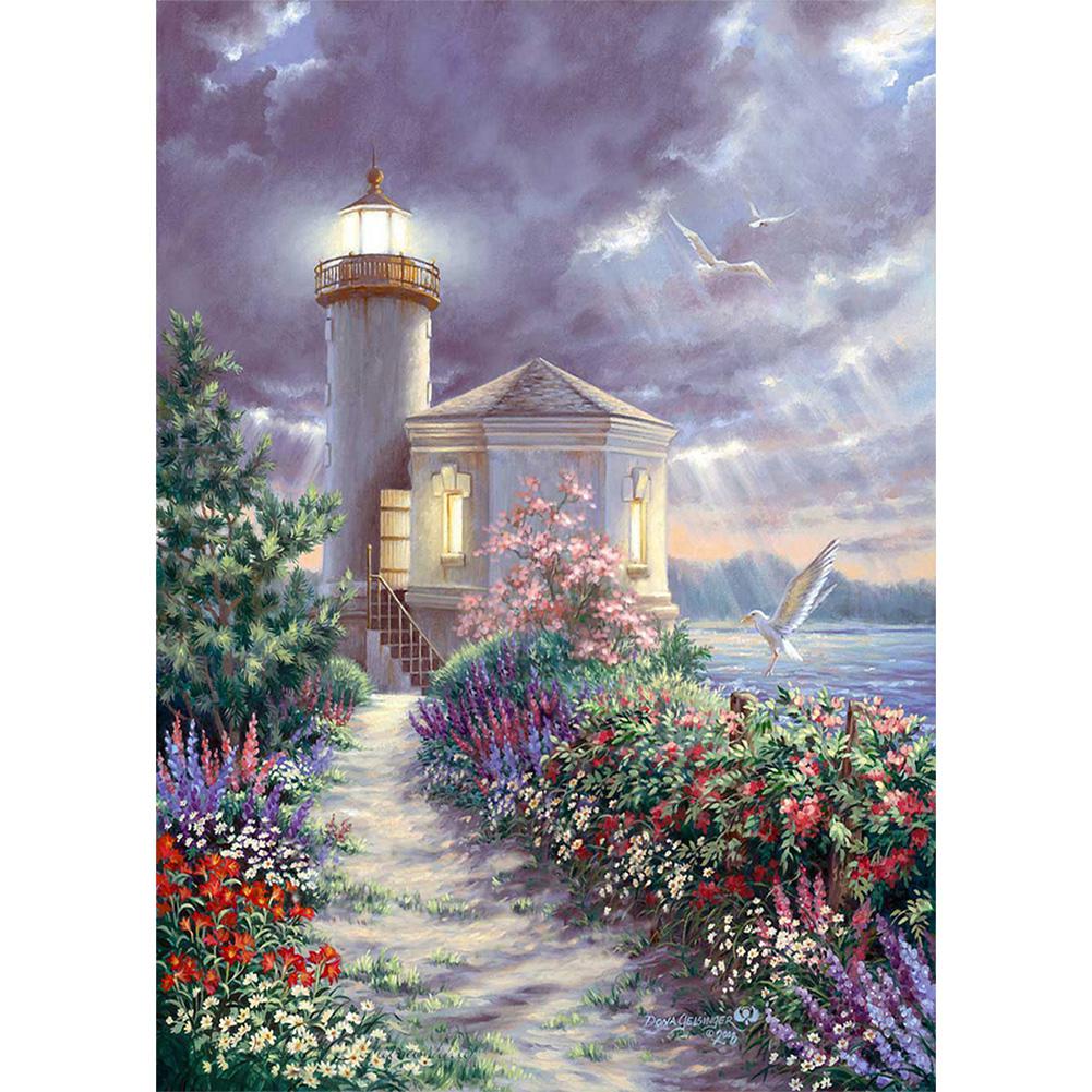 Lighthouse 40x50cm(canvas) Full Round Drill Diamond Painting