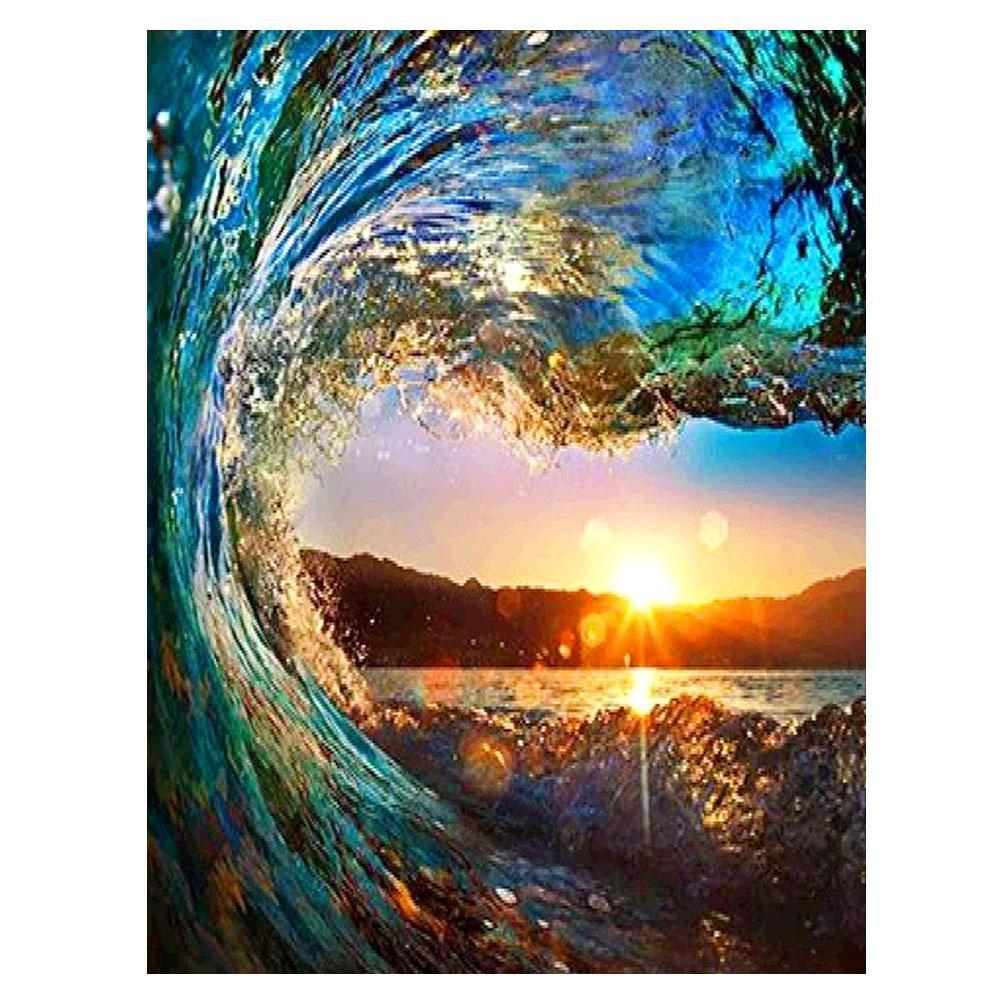 Waves 40x50cm(canvas) Full Round Drill Diamond Painting