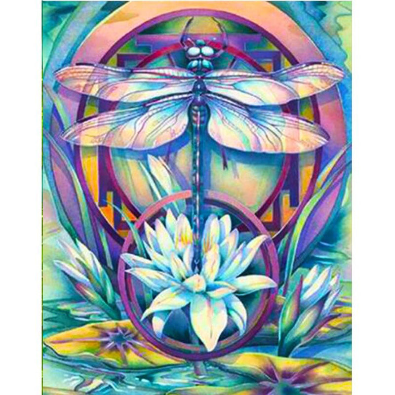 Dragonfly 30x40cm(canvas) Full Round Drill Diamond Painting