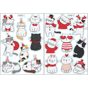 2pcs Craft Stickers Crafts Art Creative Cute Greeting Card for Childer Toy Gifts