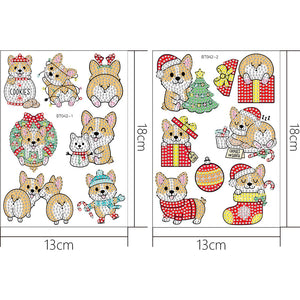 2pcs Craft Stickers Crafts Art Creative Cute Greeting Card for Childer Toy Gifts