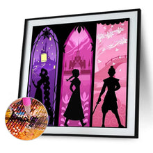 Load image into Gallery viewer, Disney Princess Silhouette 50*50CM(canvas) Full Round Drill Diamond Painting
