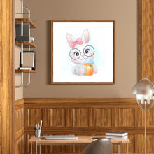 Load image into Gallery viewer, Bunny With Glasses 40*40CM(canvas) Full Square Drill Diamond Painting
