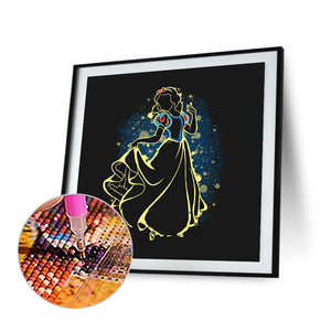 Disney Snow White Silhouette 50*50CM (canvas) Full Square Drill Diamond Painting