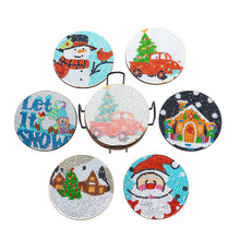 Load image into Gallery viewer, 6pcs Acrylic Coaster Funny Diamond Mosaic Coaster for Home Table Decoration Gift
