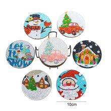 Load image into Gallery viewer, 6pcs Acrylic Coaster Funny Diamond Mosaic Coaster for Home Table Decoration Gift
