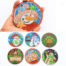 Load image into Gallery viewer, 6pcs Acrylic Coaster Funny Diamond Mosaic Coaster for Home Table Decoration Gift
