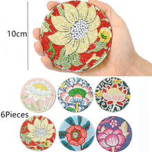 Load image into Gallery viewer, 6pcs Acrylic Coaster Funny Diamond Mosaic Coaster for Home Table Decoration Gift
