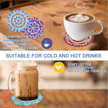 Load image into Gallery viewer, 6pcs Coaster Fashionable Design DIY Cup Mat Funny Stable for Kitchen Accessories
