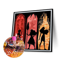 Load image into Gallery viewer, Disney Princess Silhouette 40*40CM (canvas) Full Round Drill Diamond Painting
