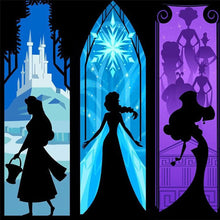 Load image into Gallery viewer, Disney Princess Silhouette 40*40CM (canvas) Full Round Drill Diamond Painting
