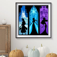 Load image into Gallery viewer, Disney Princess Silhouette 40*40CM (canvas) Full Round Drill Diamond Painting
