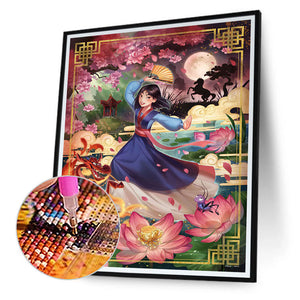 Princess Mulan 40*50CM (canvas) Full Round Drill Diamond Painting