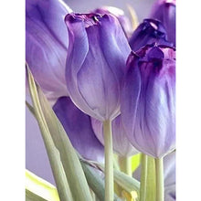 Load image into Gallery viewer, Purple Tulip 30*40CM (canvas) Full Square Drill Diamond Painting
