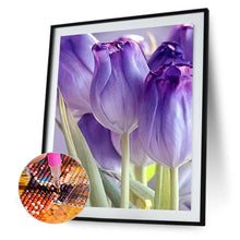 Load image into Gallery viewer, Purple Tulip 30*40CM (canvas) Full Square Drill Diamond Painting
